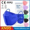 Gezichts-/mondbeschermende maskers - antibacterieel - herbruikbaar - FPP2 - KN95