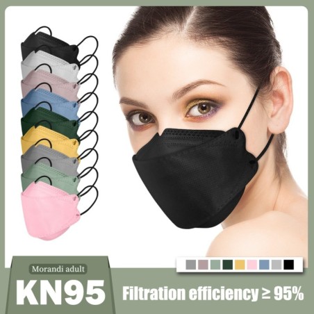 Gesichts-/Mundschutzmasken - antibakteriell - 3-lagig - 4D-Design - FPP2 - KN95