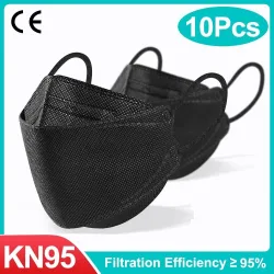 Gezicht / mondbeschermende gezichtsmaskers - antibacterieel - 3-laags - 4D design - FPP2 - KN95Mondmaskers