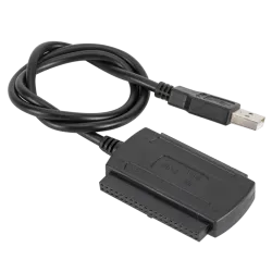 3 in 1 USB 2.0 naar IDE / SATA - 2,5" 3,5" harde schijf - HDD-converter - adapter - kabelHarde schijven