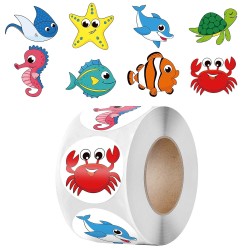 Colorful stickers for kids - starfish / koala / panda / lion / unicornDecoration