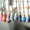 Mini empty colorful bottle - for fragrances - home / car air freshener - with screw cap - hanging rope - 12mlPerfume