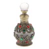 Vintage empty glass bottle - with crystals - perfume container - with dropper - 15mlPerfume