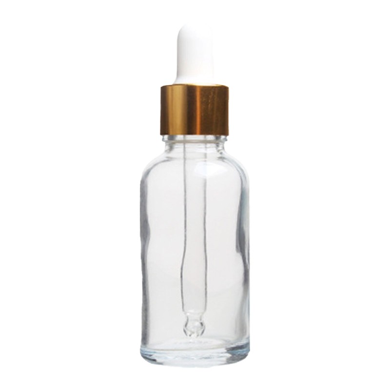 Lege glazen fles - parfumcontainer - met druppelaarParfum