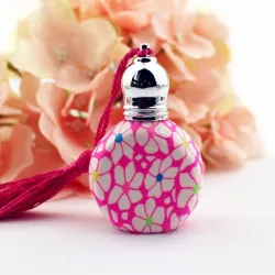 Kleurrijke lege glazen flesjes - met roll on - hervulbaar - parfumpotje - 10 stuks - 10mlParfum