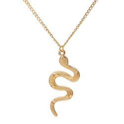 Stilvolle Halskette mit Schlangenanhänger