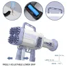 Elektrisch bellenblaaspistool / machine - met koelventilator / verlichting - 64-gaatsSpeelgoed