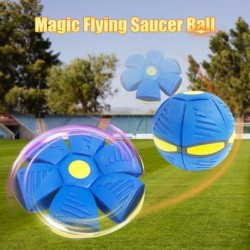 Flache Blumenform - Scheibenball - fliegendes UFO - mit LED - Wurfspielzeug