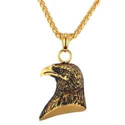Hanger in de vorm van een adelaar met ketting - unisex - roestvrij staalHalskettingen