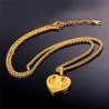 Hartvormige hanger met Heilige Maria - Katholieke ketting - roestvrij staalHalskettingen