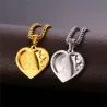 Hartvormige hanger met Heilige Maria - Katholieke ketting - roestvrij staalHalskettingen
