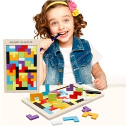 Tangram-Puzzle aus Holz - Puzzleblöcke - Lernspielzeug