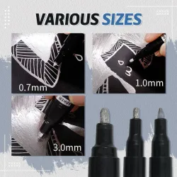 Vloeibare zilveren marker - spiegelverchroomde afwerking - permanente inktPennen & Potloden