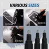 Liquid silver marker - mirror chrome finish - permanent inkPens & Pencils