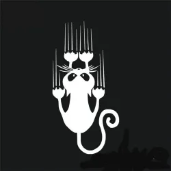 Raamsticker auto - reflecterend - klimkatStickers