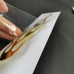 Car / motorcycle sticker - 3D fire flameStickers