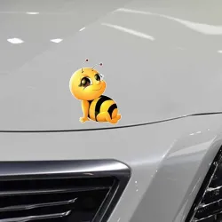 Auto / motor sticker - kleine gele bijStickers