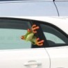 Autofensteraufkleber - spähender Frosch - wasserfest