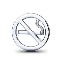 Metal car interior sticker - No SmokingStickers