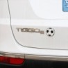 Auto- / Motorradaufkleber - Metallemblem - Fußball