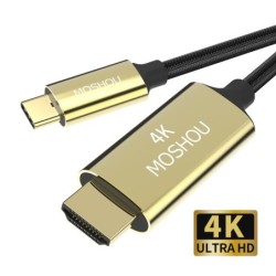 USB C HDMI kabel Type-C naar HDMI - Thunderbolt 3 - converter - adapter - 4K 60Hz - voor MacBook / Huawei Mate 30 40 Pro