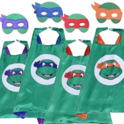 Ninja Turtles Kostüm - für Kinder - Umhang / Augenmaske