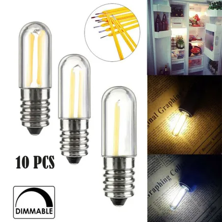 Mini LED bulb - dimmable - for fridge / freezer - 1W / 2W / 4W - E14 / E12 - 10 piecesE14