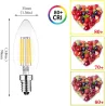 LED bulb - candle type - dimmable - 6W - E12 / E14E14