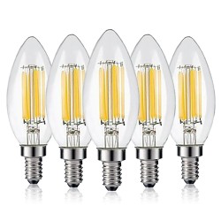 LED-Lampe - Kerzentyp - dimmbar - 6W - E12 / E14