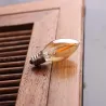 C7 - mini LED nachtlampje - type kaars - amber glas - E12 / E14 - 0,5WE14