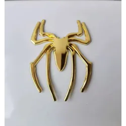 3D-spin - metalen autostickerStickers