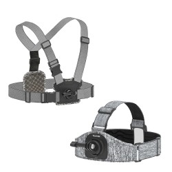 Hoofd- / borstriem - harnas - voor / achterbevestiging - sterke elastische riem - met accessoires - voor GoPro-camera's
