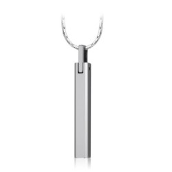 Classic stick shaped pendant - with chain - tungsten - unisexNecklaces
