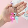 Flamingo keychains - 6 piecesKeyrings