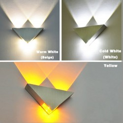 Moderne Wandleuchte - dreieckig - Aluminium - LED - 3W