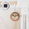 Antique wall clock - double-sided - white ironClocks