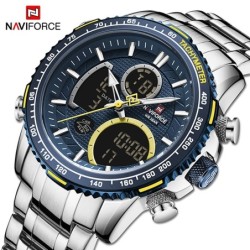 NAVIFORCE - luxurious sport Quartz watch - LED display - waterproof