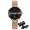 CRRJU - modieus luxe horloge - met mesh band - waterdichtHorloges