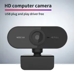 Full HD webcamera - met microfoon - verstelbaar - USBComputer & Laptops