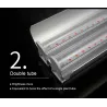 Plant grow LED phyto lamp - hanging double tube - full spectrum - hydroponic - 50cmGrow Lights