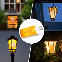 Flikkerende LED lamp - kaarsvlam effect - E14 / E27 / B22E27