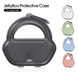Jellybox - Schutzhülle - für Apple AirPods Max - transparente Aufbewahrungsbox
