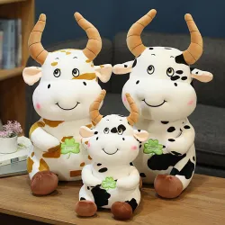 Cartoon cow shaped plush toyCuddly toys