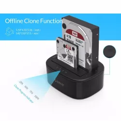 ORICO 2.5 - 3.5 Inch Harde Schijf Dockingstation USB 3 - Dual-Bay HDD - SSD Harde SchijfHarde schijven