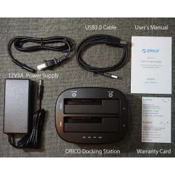 ORICO 2.5 - 3.5 Inch Harde Schijf Dockingstation USB 3 - Dual-Bay HDD - SSD Harde SchijfHarde schijven