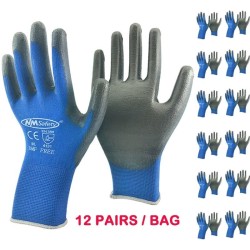 Werkhandschoenen - flexibel - nylon / polyester - 12 paarVeiligheid & bescherming