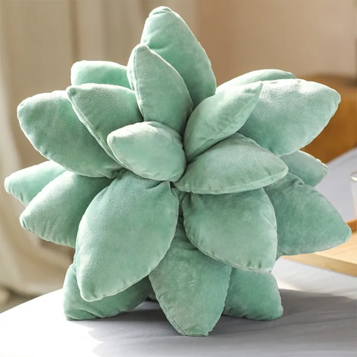 Decoratief pluche kussen - succulente cactusplantKussens
