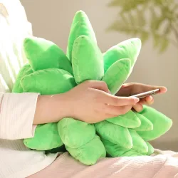 Decoratief pluche kussen - succulente cactusplantKussens