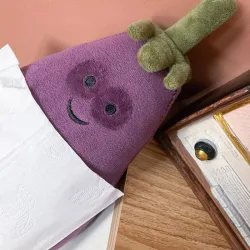Auberginevormig kussen - knuffelKnuffels