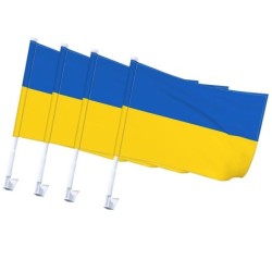 Flag of Ukraine - car decoration - 4 piecesStickers